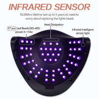 Lampa UV LED lampa do paznokci suszarka do mainiture 4 Timer z funkcją Menory profesjonalna lampa do paznokci do wszystkich rodzajów paznokci Salon żelowy 5